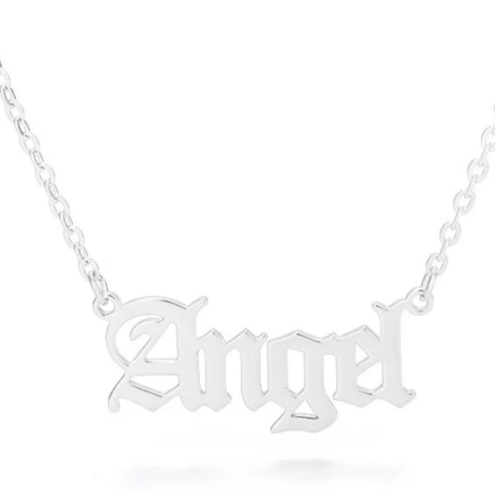 Angel Pendant Stainless Steel Necklace